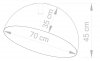 Plafon Sufitowy W Stylu Vintage SFERA 70 32472 SIGMA Czarny złoty